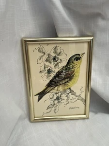 Goldfinch By Christine Knight Art Print Gold Frame - Picture 1 of 5