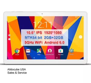 alldocube USA 10.6" IPS 2GB/32GB Quad code WIFI BT Gaming Android 6.0 Tablet PC - Picture 1 of 9