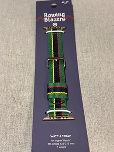 ROWING BLAZERS x TARGET CROQUET Navy Green STRIPE APPLE WATCH STRAP 42-49 mm - Picture 1 of 4