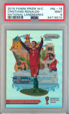 2018 Panini Prizm W/C Soccer National Landmarks Cristiano Ronaldo PSA 9 Mint SP