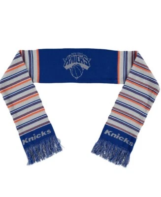 Women's New York Knicks Glitter Stripe Scarf New - Image 1 of 4