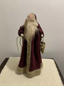 Primitive Santa Claus St Nick All Wood Body 17 3/4” Tall Folk Art country - Picture 1 of 10