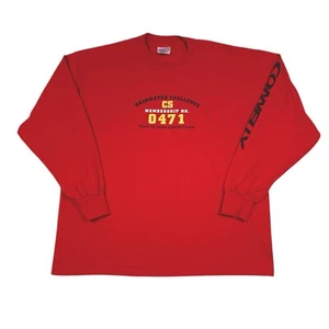 Vintage Connelly Water Skis Backwater Challenge T Shirt Long Sleeve Mens XL Red - Picture 1 of 13