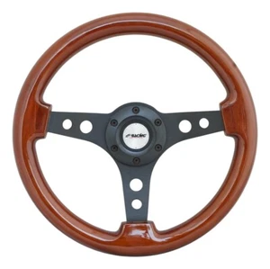Steering Wheel Universal Tampa Bay Real Wood Diameter 330 Simoni Racing - Picture 1 of 7