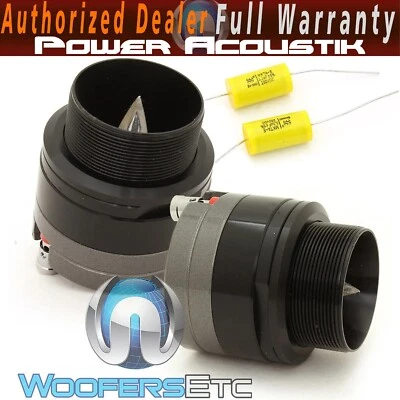 POWER ACOUSTIK NX-5 1" 200W PRO AUDIO TITANIUM BULLET HORN SUPER TWEETERS NEW - Image 1 of 4