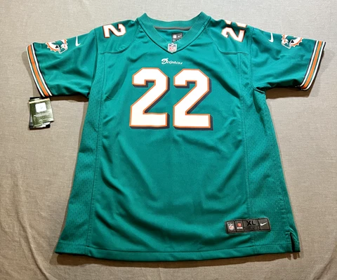 Miami Dolphins Reggie Bush Jersey Boys XL Blue Short Sleeve Pullover Kids Cover