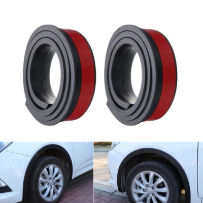 Car Wheel Eyebrow Arch Protector Trim Lips Fender Flares Auto Accessories 2Pcs - Image 1 of 4