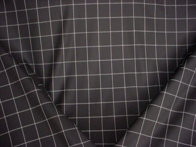 Tela de tapicería para cortinas Clifton Tattersal Jet 3-3/8 años Ralph Lauren LFY62100F Foto 1 de 4