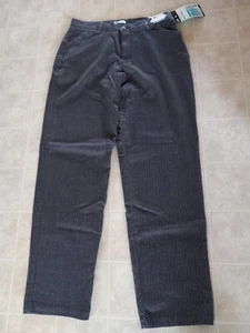 Pantalones Lee Custom Fit Liso Frontal Pierna Recta Cintura Cómoda Marrón Talla 14 Largos NUEVO - Imagen 1 de 4