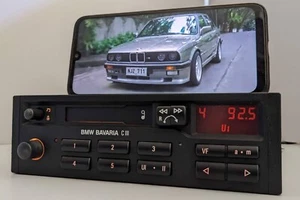 RADIO CINTA ORIGINAL BMW BAVARIA C III 7641830240 E30 E32 E34 E36 + BT ACTUALIZADO - Imagen 1 de 14