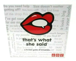 Neu im Karton That's What She Said Das Partyspiel der verdrehten Anspielungen Brettspiel VERSIEGELT - Bild 1 von 5