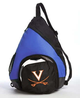 Mochila UVA Bandolera Universidad de Virginia Bolso con Balón de Fútbol o Bolsa de Voleibol Foto 1 de 4
