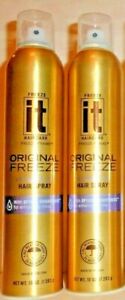 Freeze It Original Freeze 24 Hour Extreme Hold Hair Spray 2 PACK 10 Oz ea.