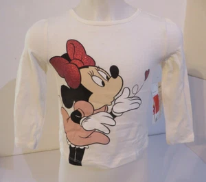 neu ° C&A Disney MINNIE MOUSE hübsches Sweatshirt Gr. 98 weiß Mädchen Kleidung