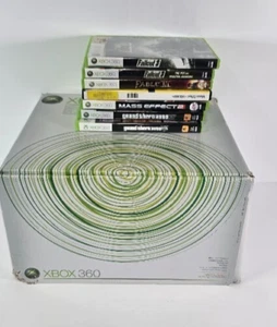 Paquete de consola OEM Microsoft Xbox 360 Pro 20 GB - Controlador - Wifi - 7 juegos - Imagen 1 de 15