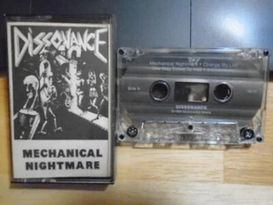 MEGA RARE Dissonance DEMO CASSETTE TAPE prog metal New York 1988 UNRELEASED 7trx - Foto 1 di 2