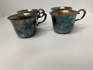 4 silver plated cups - Picture 1 of 6