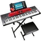 RockJam 61 Key Keyboard Piano With Pitch Bend Kit, Keyboard Stand
