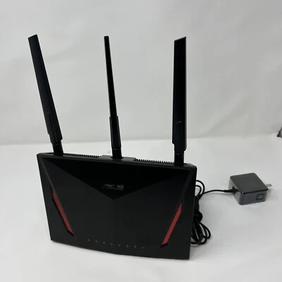 ASUS AC2900 Dual Band Gigabit WiFi Gaming Router - Black (RT-AC86U) - Image 1 of 2