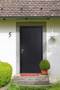 FM Türen NBT56 Stahl Kellertür-Garagentür-Nebeneingangstür mit Zarge Anthrazit - Bild 1 von 7