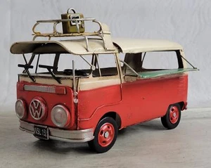 Hecho a Mano Vintage Mini Autobús "Perezoso Tarde "Clásico Arte Figura Home Deco - Imagen 1 de 6