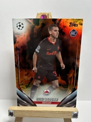 OSCAR GLOUKH 2023-24 Topps UEFA Club Competitions INFERNO FOIL Rookie RC #74 - Image 1 of 4