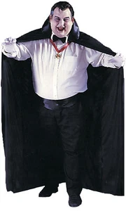 Cape 72 Inches Long Big And Tall With Black Collar Halloween Funworld - Picture 1 of 1