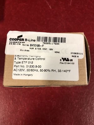 Cooper B-Line Electronic Humidity & Temp Control Unit EHTC120-F - Image 1 of 4