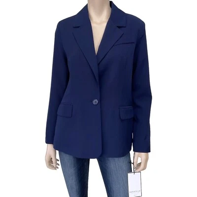 Blazer Bagatelle Mujer Azul Un Botón Manga Larga Forrado Talla S Nuevo con Etiquetas Foto 1 de 4