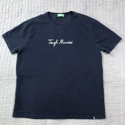 Camisa United Colors of Benetton Hombre Grande Azul Mente Dura Gráfico Bordado Foto 1 de 4