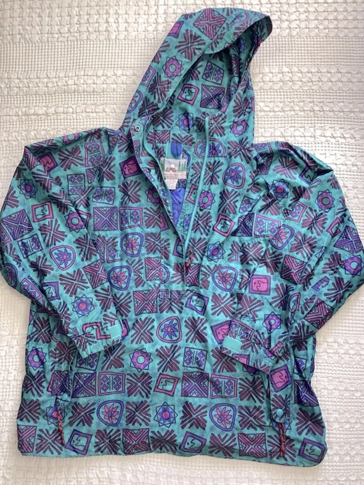Eastern Mountain Sports Jacket XL Multicolor Geometric Pattern Popover Vintage - Image 1 of 4