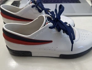 Zapatillas Melissa Fila Row Ad Blanco Azul Rojo Fila Ad Zapatos Cordones Talla 8 - Imagen 1 de 15