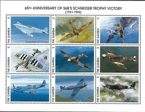 GAMBIA - 1996 MNH "Fighter AIRCRAFTS - Trophy Victory" Souvenir Sheet (I) !!! - Picture 1 of 1