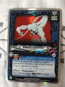 Yu Yu Hakusho TCG CCG C160 Himatsubushi, Evil Spirit (Unlimited) Exile FOIL Card