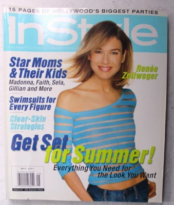 IN STYLE MAGAZINE May 2001  Renee Zellweger Madonna Hollywood parties Y2K ads - Image 1 of 4