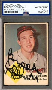 Brooks Robinson PSA DNA Vintage 1963 Fleer Autograph - Picture 1 of 1