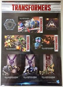 HASBRO TRANSFORMERS MOIVE 5 THE LAST KNIGHT CARD STICKERS 2017 - Picture 1 of 2