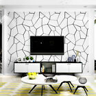 Modern Style Minimalist Irregular Diamond Pattern Bedroom PVC Wallpaper 10M