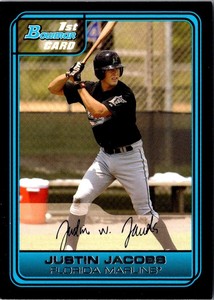 2006 Bowman Chrome Draft Picks & Prospects Justin Jacobs #DP40 Florida Marlins
