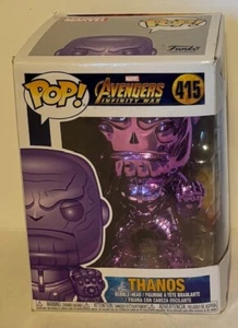 Funko Pop! Purple Chrome Thanos #415 Marvel Avengers Exclusive - Picture 1 of 2