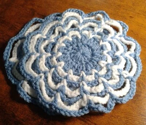 Handmade Crochet Coaster ( 6/1/2 in) (Two Sets Remain) - Picture 1 of 1