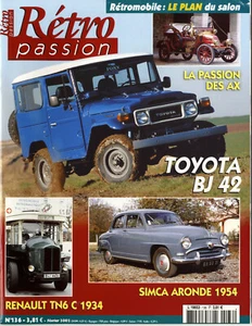RETRO PASSION Nr. 136 02/2002 TOYOTA BJ 42 SIMCA ARONDE 1954 REN?AULT TN6C 1934 - Bild 1 von 1