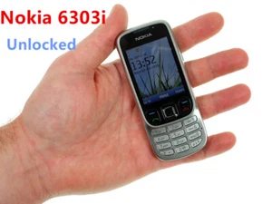 Original Nokia 6303i classic SILVER Camera Stylish Phone full set 1Year Warranty - Picture 1 of 13