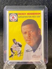 2003 Rickey Henderson Boston Red Sox Topps Heritage Baseball Card # 328