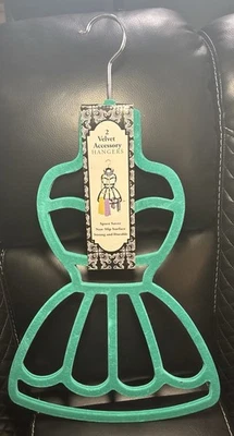 2 Accesorios de Terciopelo Antideslizantes Percha Ahorro de Espacio Nuevo Foto 1 de 2