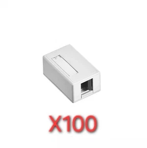(100) 41089-1WP Leviton Surface-Mount QuickPort Box, 1-Port, White - New - Bild 1 von 7