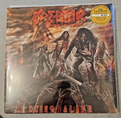 KREATOR - Dying alive, 2-LP 180g, Gold Vinyl, limited, Poster, NEU - Bild 1 von 4