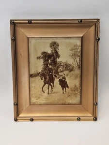 ¿Grabado enmarcado Jean-Richard Goubie? Mujer y niño a caballo y pony - Imagen 1 de 11