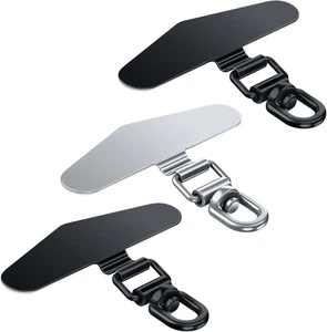 3er Pack Metall Handy Halteband Lasche drehbar 360°, Universal Handyband, Schlüsselband - Bild 1 von 7