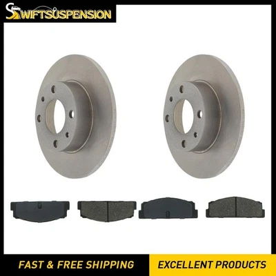 C-Tek Rear Disc Brake Pad Set Disc Brake Rotor 3 PCS for 1984-1989 Bertone X-1/9 - Image 1 of 4